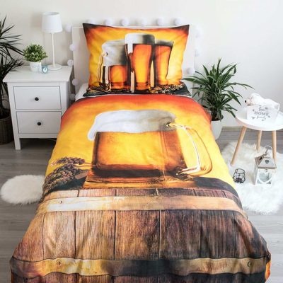Povlečení Pivo bavlněné 140/200, 70/90 cm – fotka 1