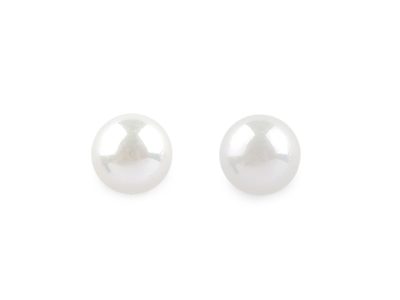 Perlové náušnice z chirurgické oceli{% if variant.name %} – 3 (8 mm) perlová{% endif %}