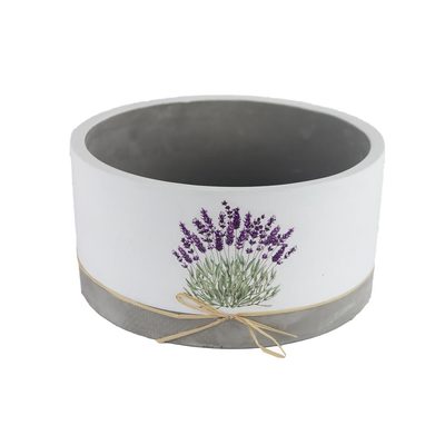 Obal na květiny kulatý levandule X5811/2 - dia 18 × 9 cm{% if product.brand.name %} – Morex{% endif %}