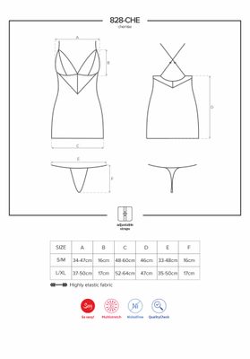 Košilka 828-CHE chemise – fotka 1
