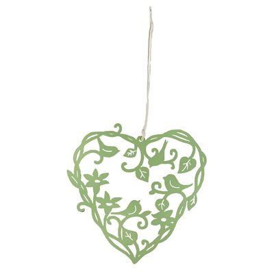 Závěsné srdce zelené K1442-15 - 15 x 15 x 0,1 cm{% if product.brand.name %} – Morex{% endif %}