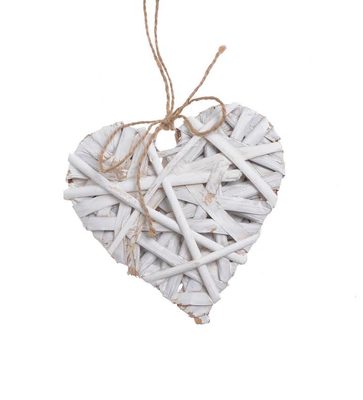 Srdce vyplétané 15 cm - bílé{% if product.brand.name %} – Canea{% endif %}