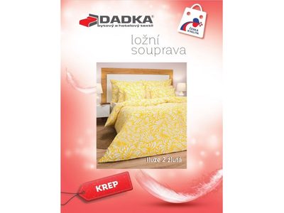 Krepové povlečení Iluze 2 žluté 140x200, 70x90 cm – fotka 4