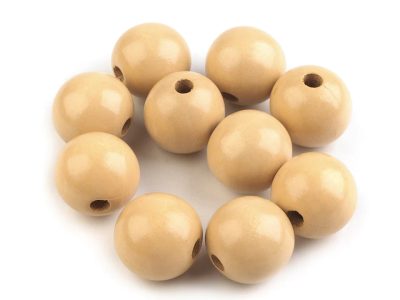 Dřevěné korálky Ø25 mm 10 kusů{% if product.brand.name %} – Galanterka{% endif %}