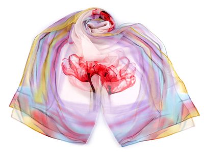 Letní šátek / šála 50x160 cm{% if variant.name %} – 3 pudrová{% endif %}