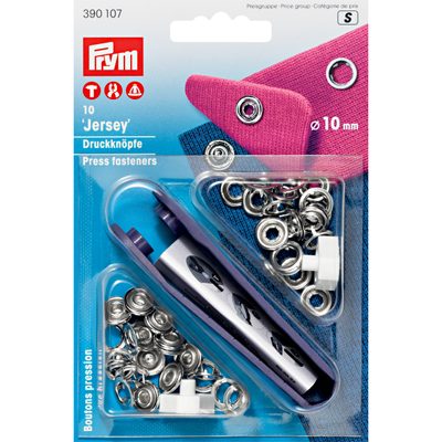 Knoflík stiskací JERSEY 10 mm NIKL Prym{% if product.brand.name %} – PRYM{% endif %}