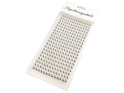 Samolepící perly na lepícím proužku Ø6 mm{% if variant.name %} – 4 stříbrná sv.{% endif %}