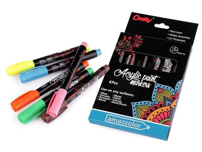 Kreativní akrylový popisovač 6 ks{% if product.brand.name %} – Stoklasa{% endif %}