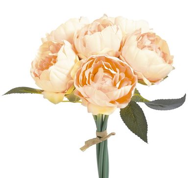 Umělá kytice Pivoněk 6 ks meruňková 26 cm{% if product.brand.name %} – Canea{% endif %}