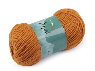Pletací příze Nepál 100 g{% if variant.name %} – 4 (6489) hořčicová{% endif %}