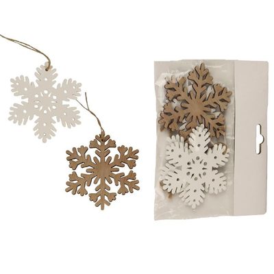 Vločka k zavěšení, 4 ks D4586 - dia 8 x 0,3 cm{% if product.brand.name %} – Morex{% endif %}