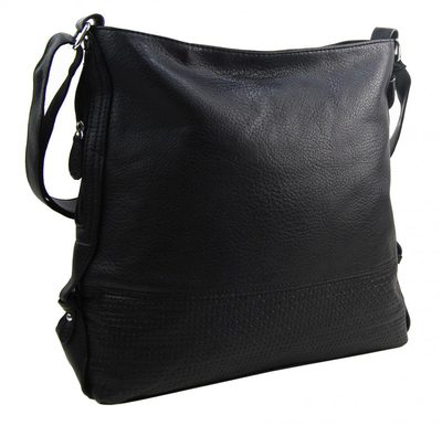 TESSRA Velká tmavě modrá crossbody dámská kabelka – fotka 1