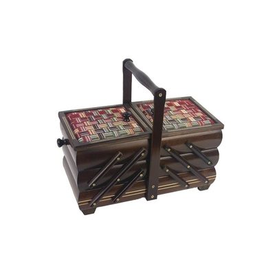 Kazeta rozkládací střední, tm. hnědá 0960010/03 - 32 x 18 x 18/27 cm{% if product.brand.name %} – Morex{% endif %}