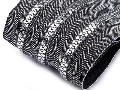 Zip kostěný 5 mm metráž zlato a stříbro{% if variant.name %} – 2 stříbrná{% endif %}