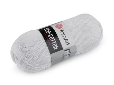 Pletací příze Eco-Cotton 100 g - 7 (760) bílá