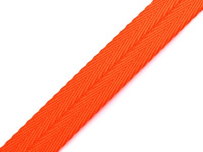 Oboustranný popruh na vodítko / obojek / postroj šíře 20 mm{% if variant.name %} – 2 oranžová{% endif %}