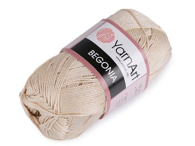 Bavlněná pletací příze Begonia 50 g{% if variant.name %} – 2 (4660) ecru{% endif %}