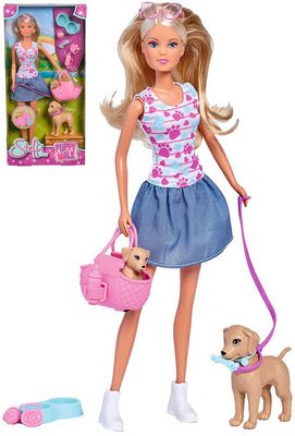 Panenka Steffi na procházce set s pejsky a doplňky{% if product.brand.name %} – Simba{% endif %}
