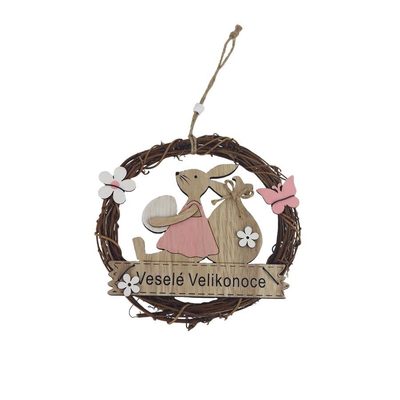Velikonoční věneček P1793 - dia 15 × 2.5 cm{% if product.brand.name %} – Morex{% endif %}