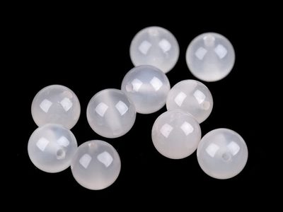 Achát bílý syntetický minerál Ø8 mm 12ks{% if product.brand.name %} – Galanterka{% endif %}