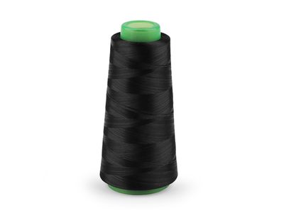 Nit elastická pro průmyslové overlocky 3000 metrů{% if variant.name %} – 2 (325) černá{% endif %}