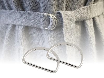 Polokroužek na textilní pásky šíře 30 mm plochý 5 kusů{% if product.brand.name %} – Galanterka{% endif %}
