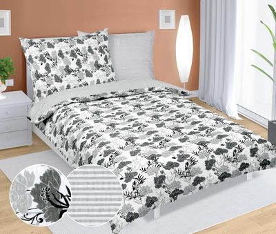 Krepové povlečení Šedá 80/814{% if product.brand.name %} – Bellatex{% endif %}