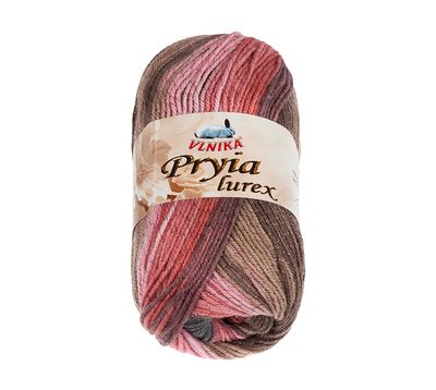 Příze PRYIA lurex Růžová,Hnědá 303 100g / 245 m{% if product.brand.name %} – {% endif %}