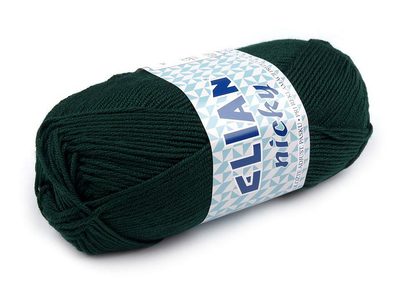 Pletací příze 50 g Elian Nicky{% if variant.name %} – 14 (204) zelená lesní{% endif %}
