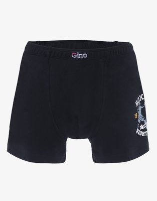Chlapecké boxerky s delší nohavičkou s potiskem 64006P{% if variant.name %} – černá bílá - 164/170{% endif %}
