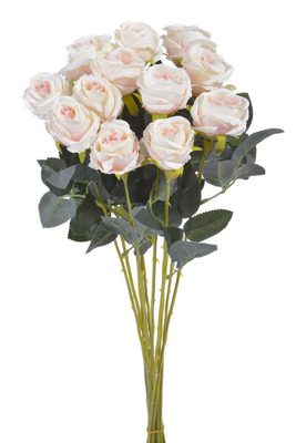 Kytice umělých růží 12 ks - světle růžová 54 cm{% if product.brand.name %} – Canea{% endif %}