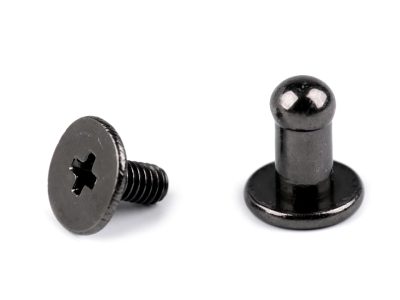 Sedlářský nýt šroubovací Ø4 mm 5 párů{% if variant.name %} – 3 nikl černý{% endif %}