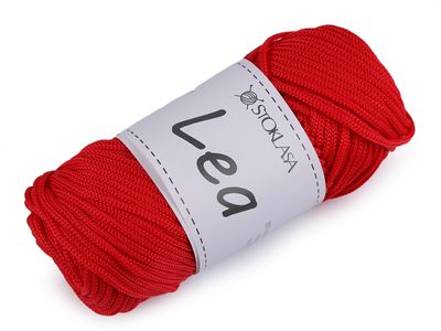 Pletací a háčkovací příze Lea Ø3 mm 90 g{% if variant.name %} – 4 červená{% endif %}