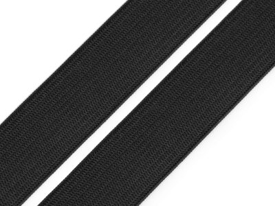 Pruženka hladká šíře 20 mm návin 25 metrů{% if variant.name %} – černá{% endif %}