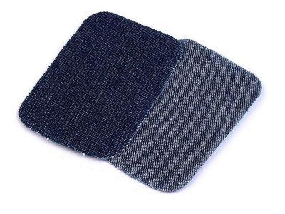 Nažehlovací záplaty riflové 7,6x4,9 cm{% if variant.name %} – 3 modrá temná{% endif %}