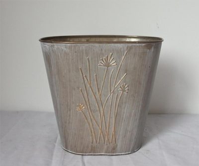 Květináč plechový K4325/1 - Round shape 16.5*15H B:12{% if product.brand.name %} – {% endif %}
