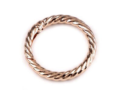 Karabina kulatá ozdobná Ø32 mm{% if variant.name %} – 2 růžové zlato{% endif %}