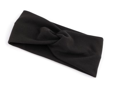 Dámská čelenka soft fleece křížená{% if variant.name %} – 4 černá{% endif %}