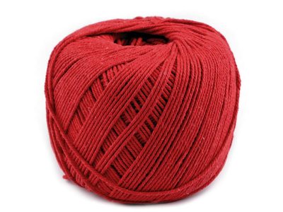 Bavlněná příze / šňůra macramé 550 g{% if variant.name %} – 6 červená{% endif %}
