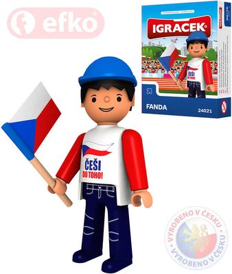 IGRÁČEK Fanda hokejová figurka 7,5cm v krabičce STAVEBNICE – fotka 1