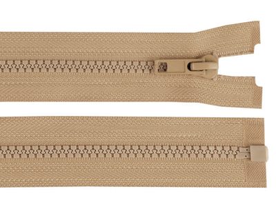 Kostěný zip šíře 5 mm délka 100 cm bundový{% if variant.name %} – 308 hnědá přírodní{% endif %}