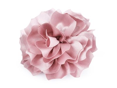 Brož / ozdoba do vlasů saténový květ Ø11 cm{% if variant.name %} – 3 starorůžová sv.{% endif %}