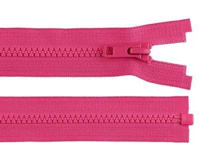 Kostěný zip YKK No 5 délka 65 cm bundový - 312 růžová