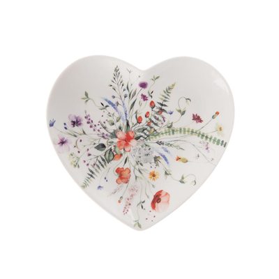 Talíř porcelánový dezertní MÁK srdce 17,5x17 cm O0558 - 17,5x17x2cm{% if product.brand.name %} – {% endif %}