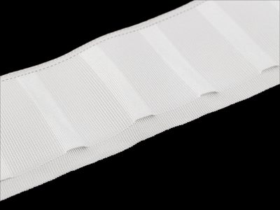 Řasící stuha na závěsy šíře 75 mm s poutky na kovové háčky METRÁŽ{% if product.brand.name %} – Stoklasa{% endif %}