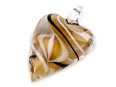 Skleněný přívěsek srdce 30x45 mm{% if product.brand.name %} – Stoklasa{% endif %}