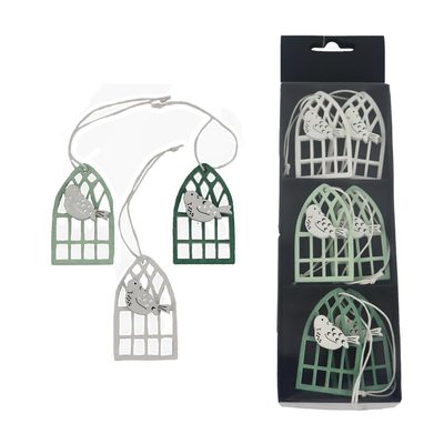 Jarní dekorace k zavěšení, 6 ks D6104 - 3,5 x 0,6 x 6 cm{% if product.brand.name %} – Morex{% endif %}