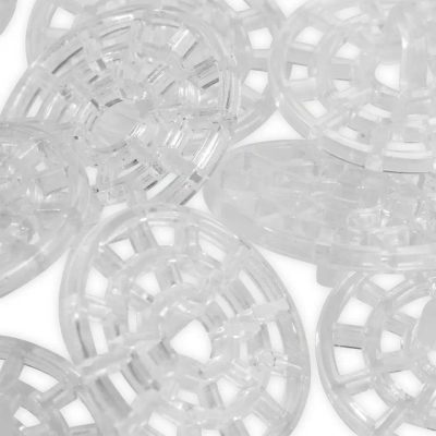 Knoflík kreativní 22 mm čirý 10 ks – fotka 2