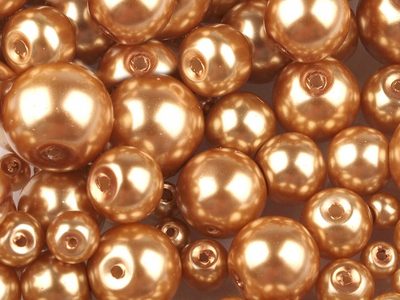 Skleněné voskové perly mix velikostí Ø4-12 mm 50g{% if variant.name %} – 11A zlatá{% endif %}