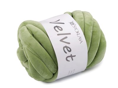 Příze Marshmallow silná Velvet 500 g{% if variant.name %} – 6 (107) zelená past.sv.{% endif %}